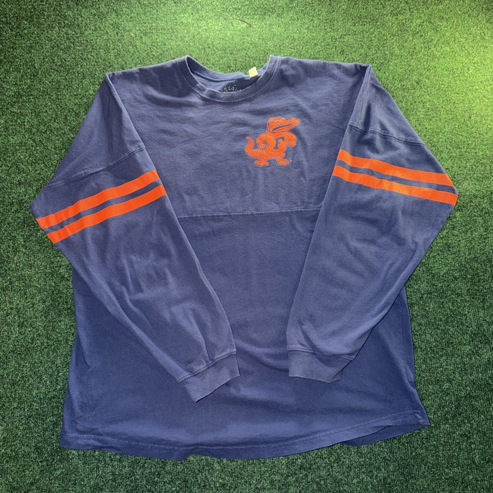 Florida Gators Long Sleeve Graphic T Shirt Men's XL Blue Orange Collegiate T